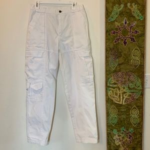 Men’s Bugle Boy vintage white utility pant. 30 waist. 30 inseam.